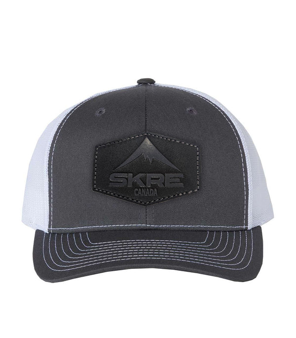 Black Leather Patch Hat