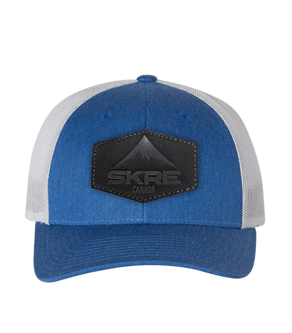 Black Leather Patch Hat