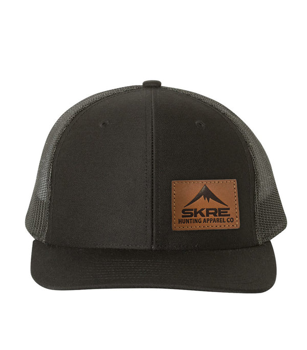 Skre Leather Patch Hat