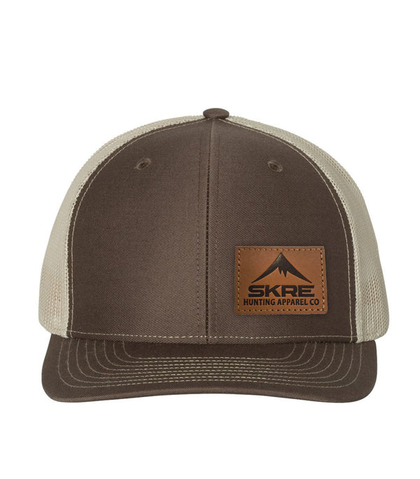 Skre Leather Patch Hat