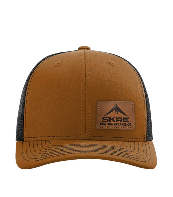 Skre Leather Patch Hat