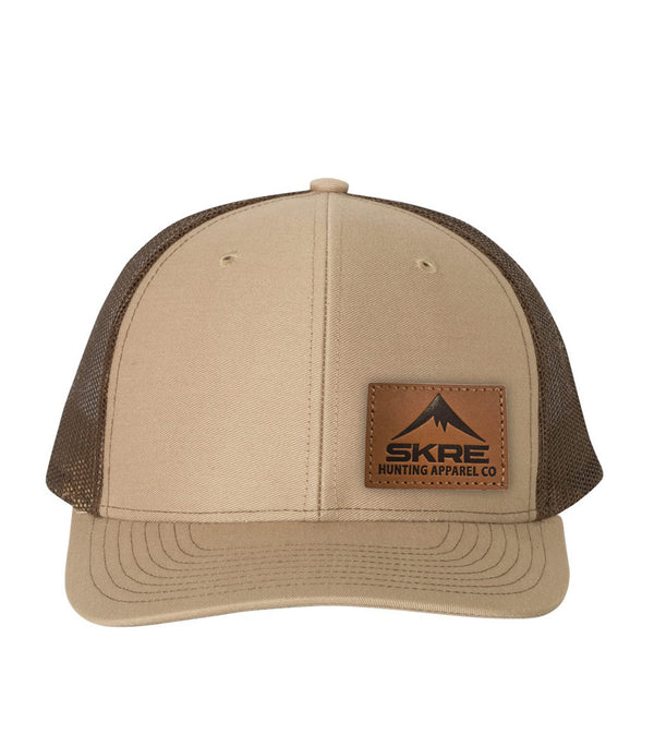 Skre Leather Patch Hat