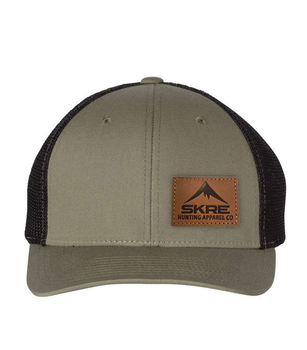 Skre Leather Patch Hat