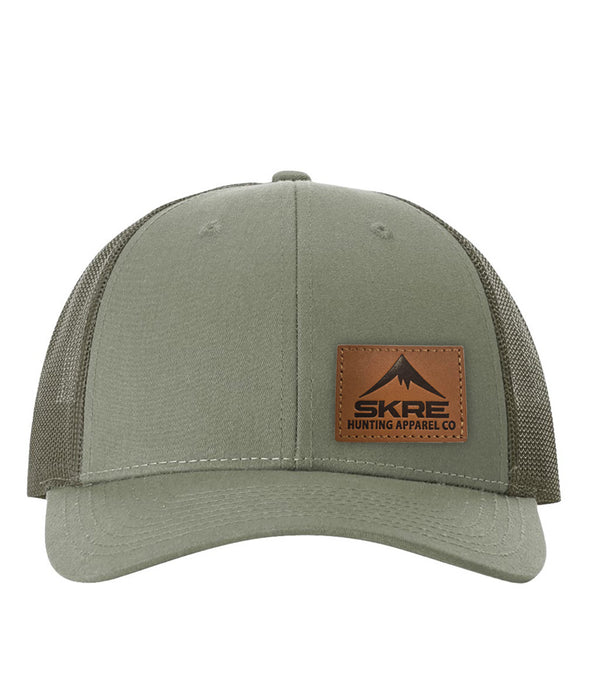 Skre Leather Patch Hat