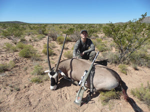 MULTI-COLORED BULLS IN THE DESERT