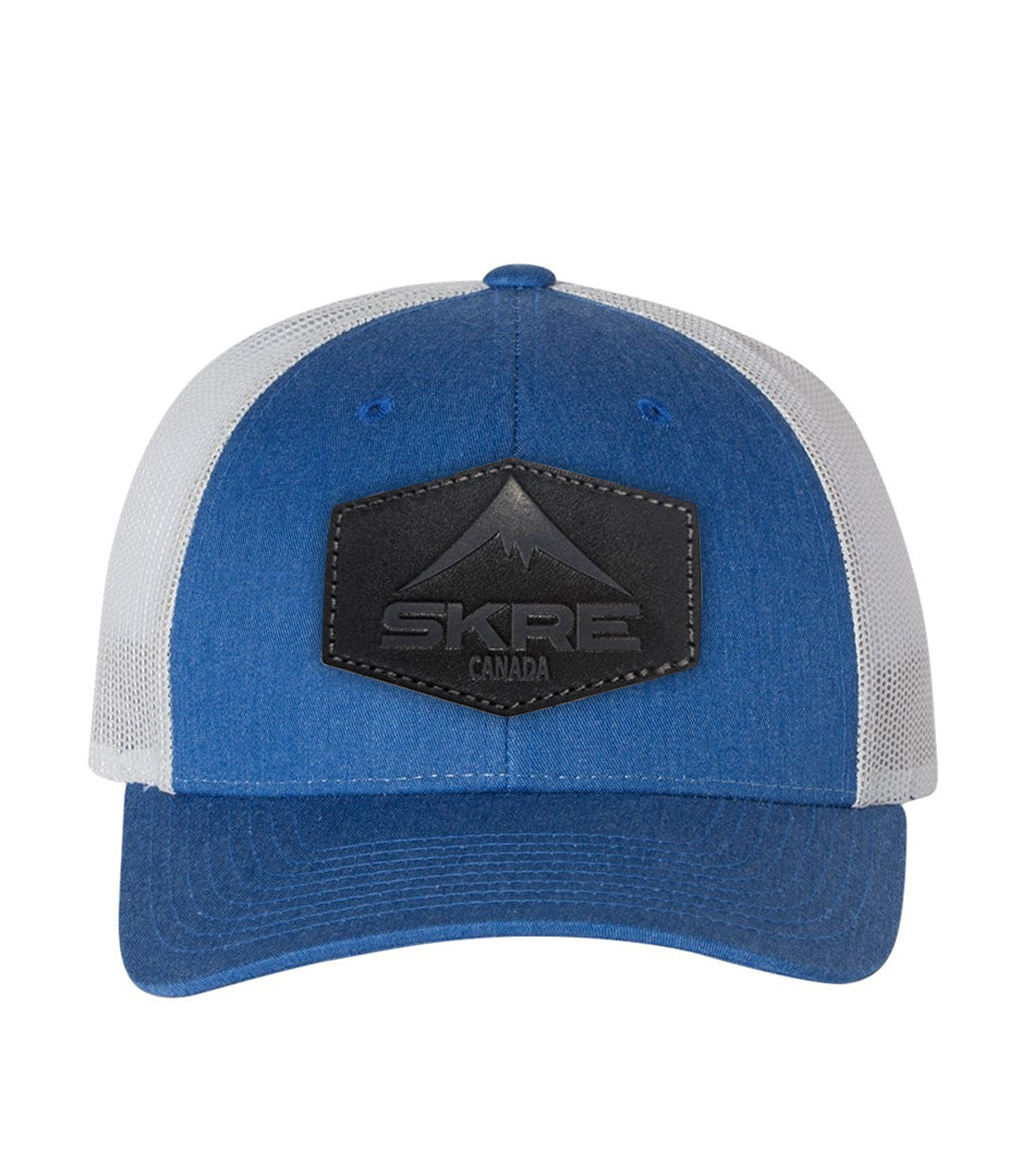 Black Leather Patch Hat