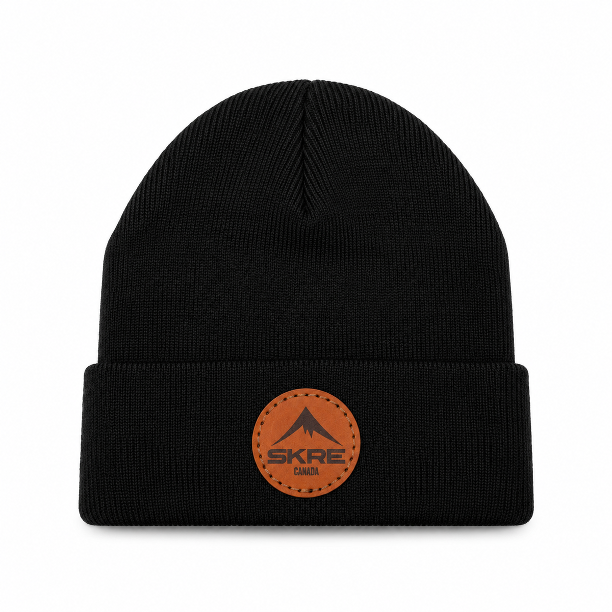 SKRE Leather Patch Toque