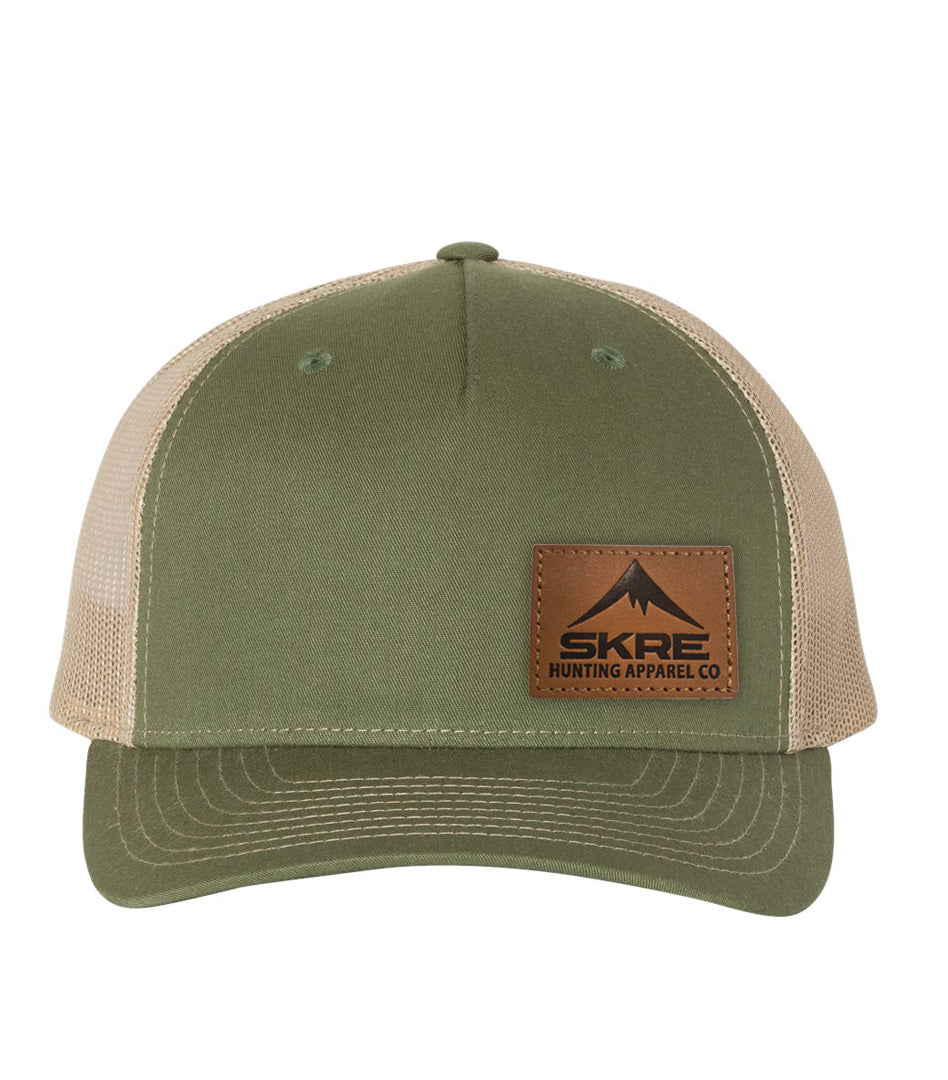 Skre Leather Patch Hat