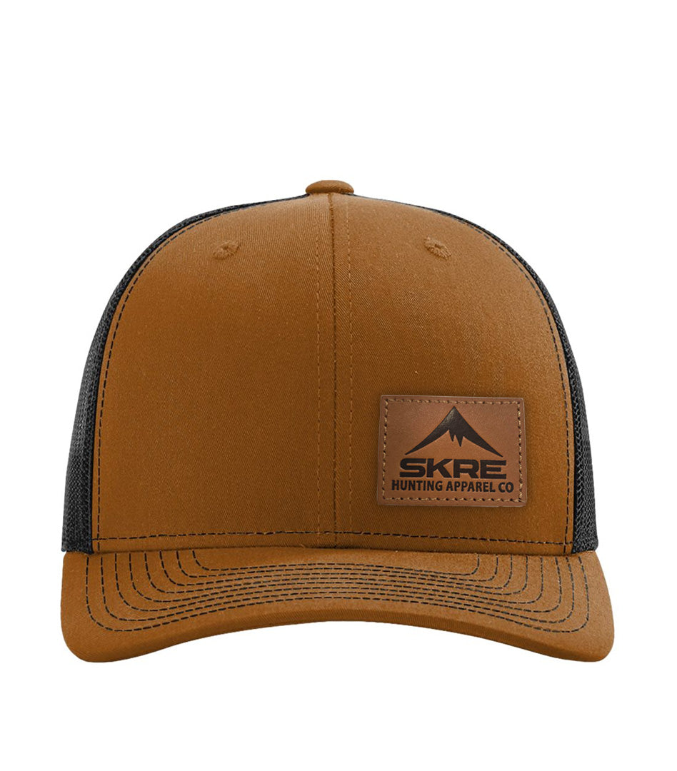 Skre Leather Patch Hat