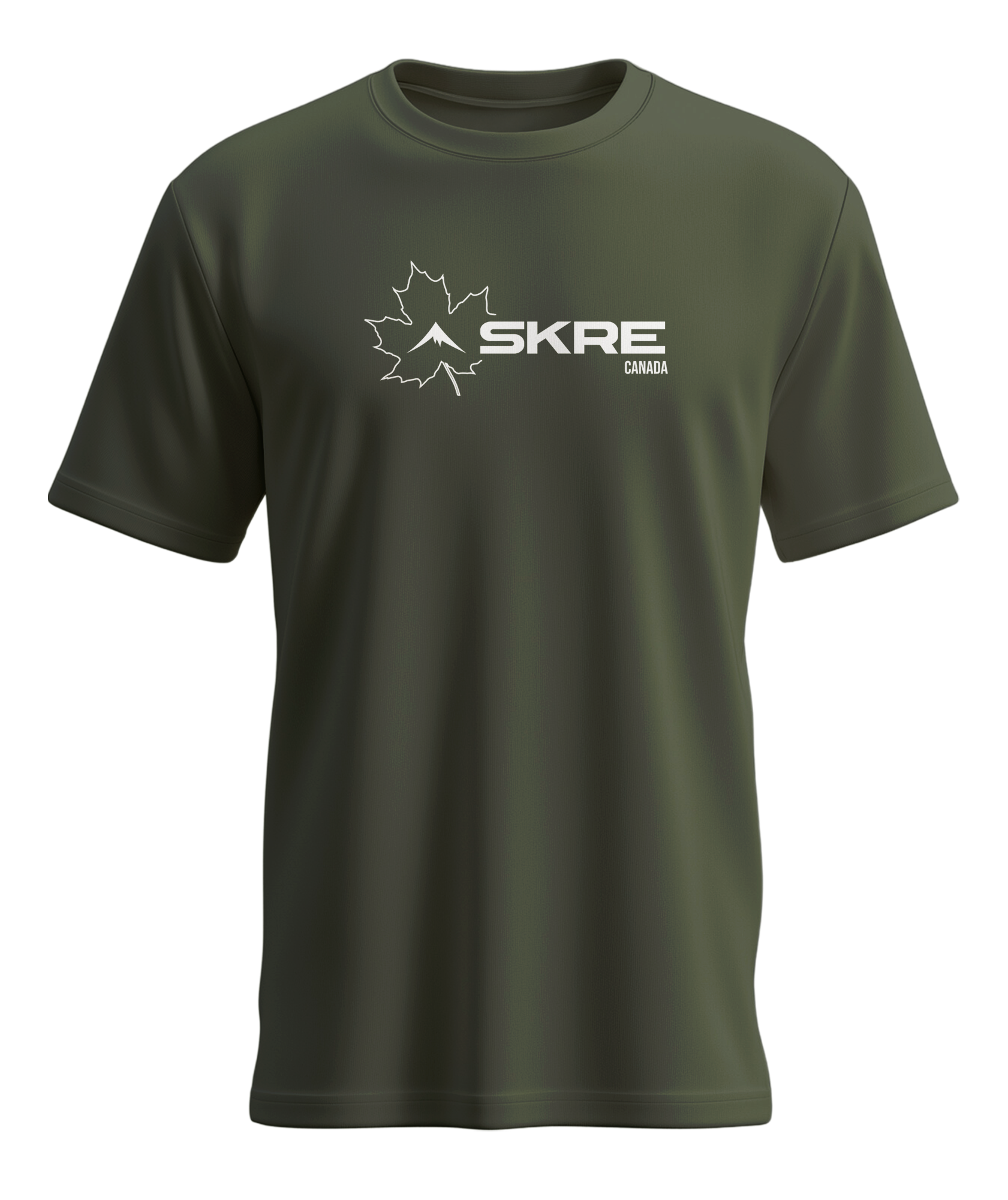 Maple Leaf Outline Crew Tee